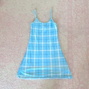 Dolls Kill Blue Plaid Tennis Dress
